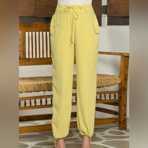 160 - Butter Yellow Women's Jogger Pants